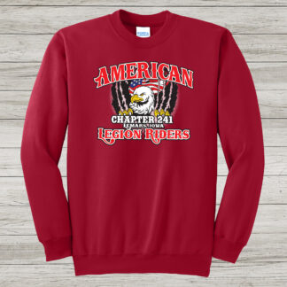 American Legion Riders Red Crewneck Sweatshirt