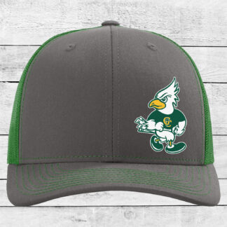 Gehlen Jays Heather Grey/Kelly Green Richardson 112 with a side imprint of the Jays logo