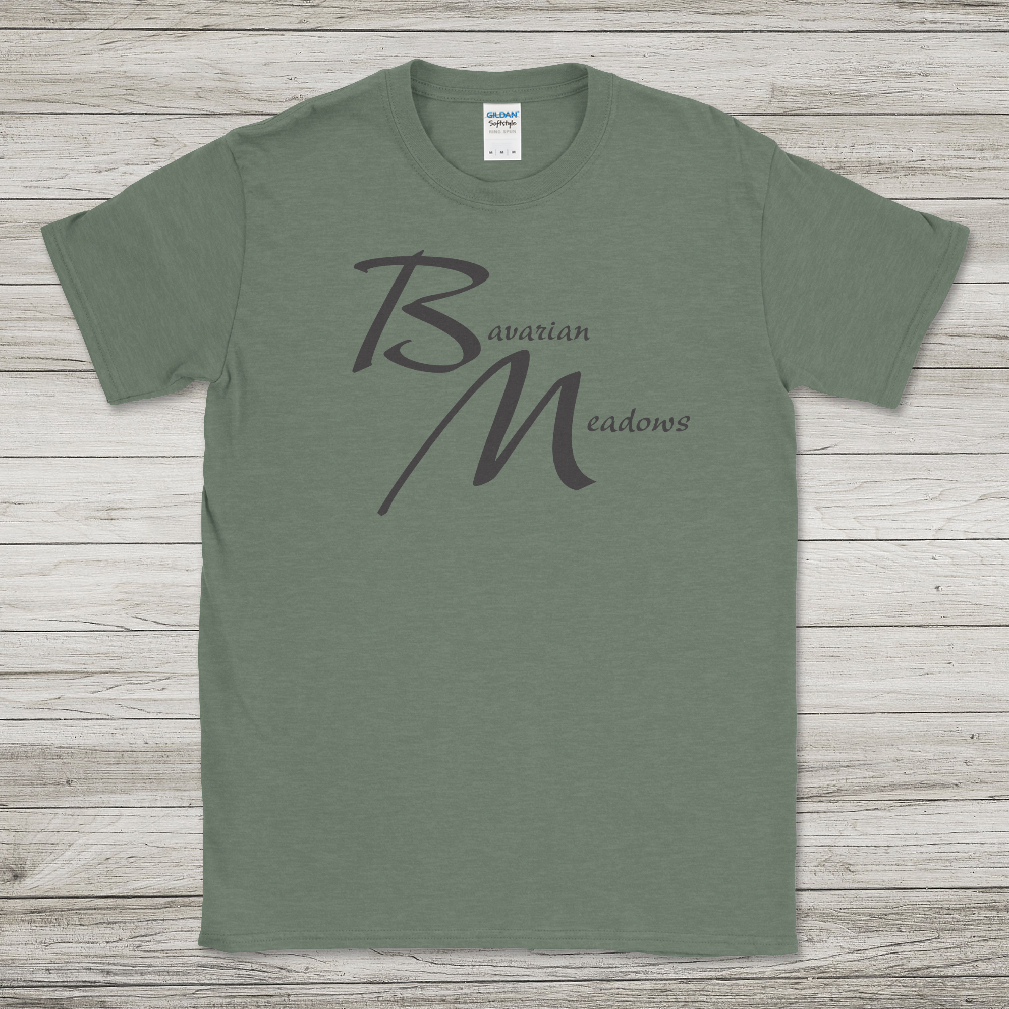 Bavarian Meadows - Heather Military Green T-Shirt